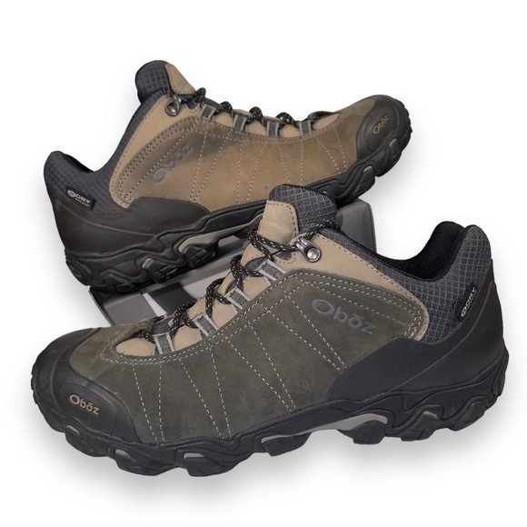 Oboz Shoes Oboz Bridger Low Bdry Waterproof Hiking Shoes Dark